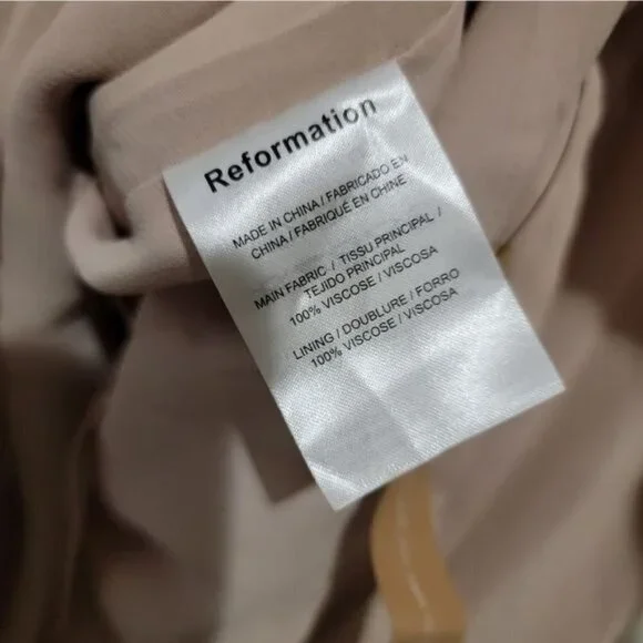 Reformation Andee Champagne Dress - Picture 6 of 7